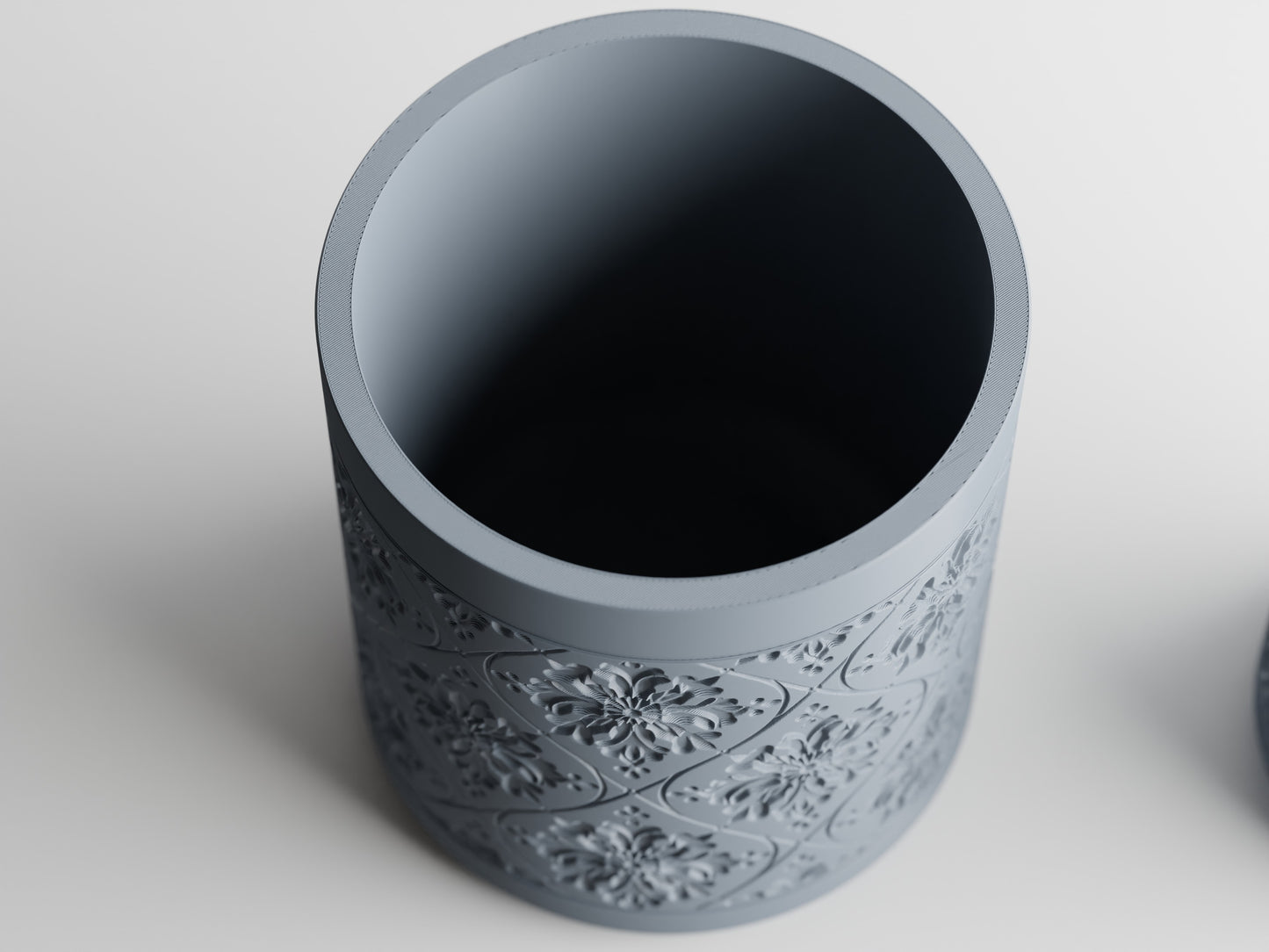 Floral Pattern 3D Printed Pot