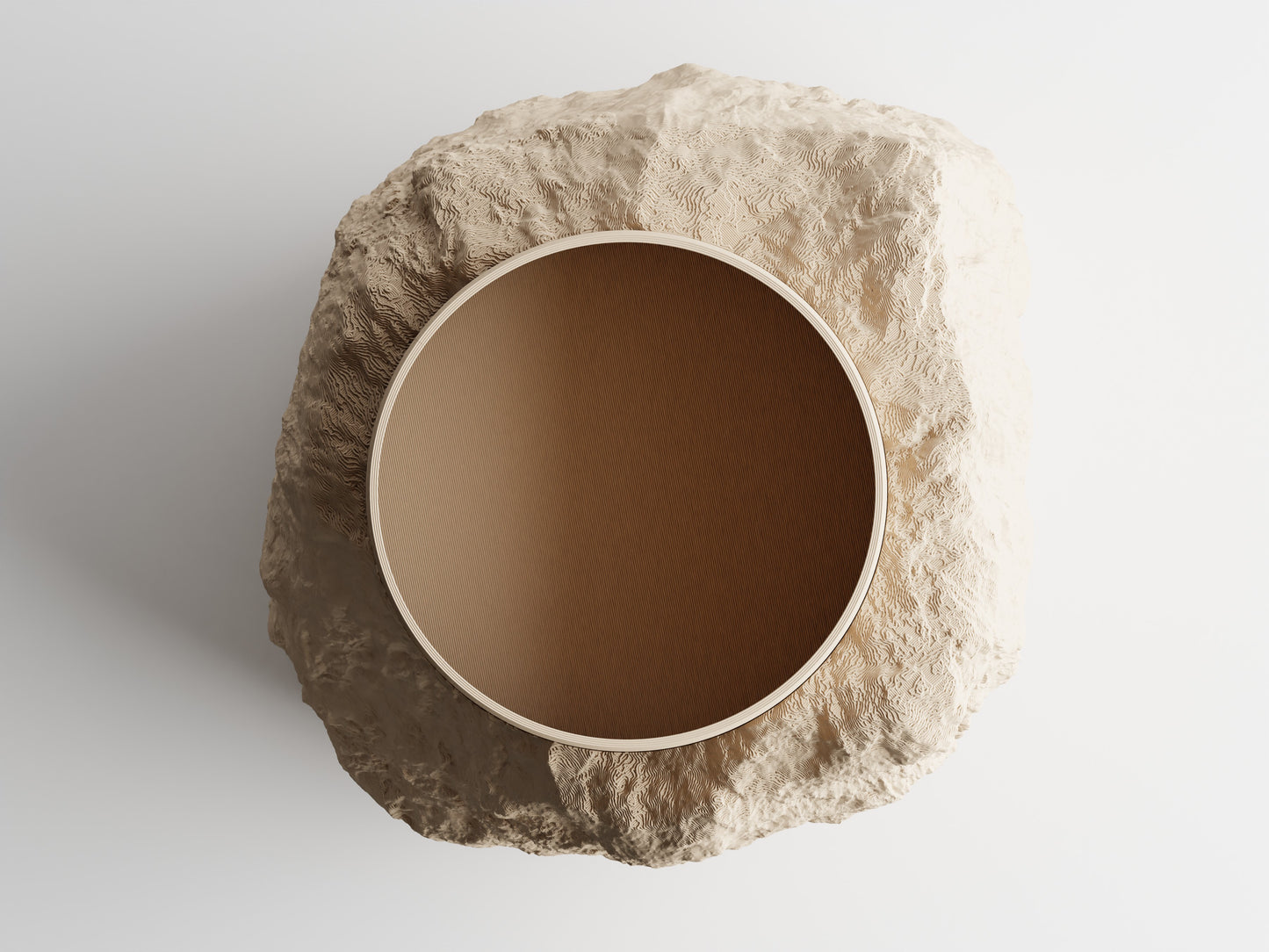 Stratum Two-Tone 3D Printed Pot