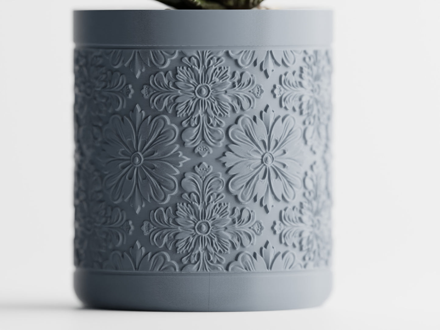 Floral Pattern 3D Printed Pot