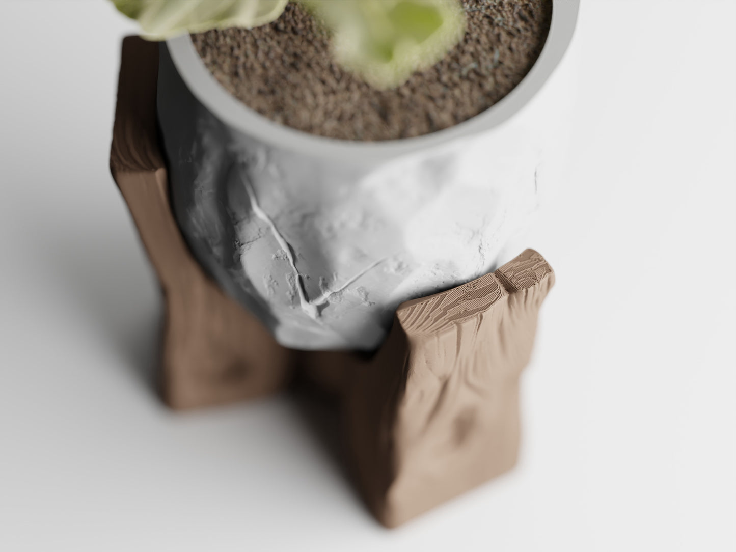 Grotia Two-Tone 3D Printed Pot