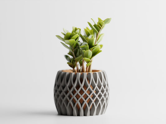 Interweave Two-Tone 3D Printed Pot