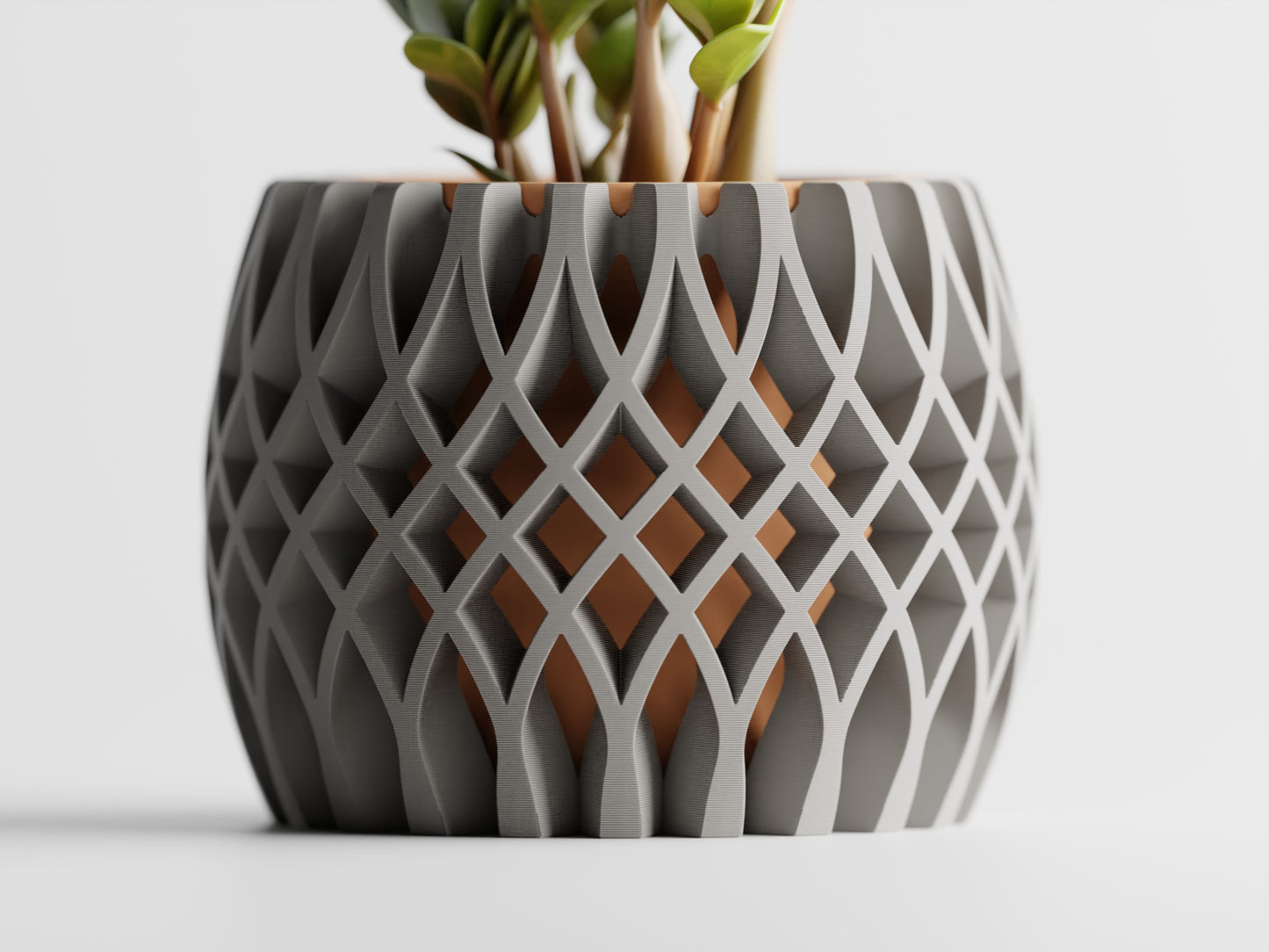 Interweave Two-Tone 3D Printed Pot