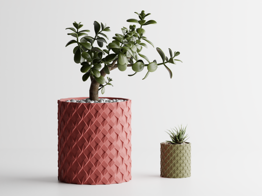 Pattern 1 3D Printed Pot