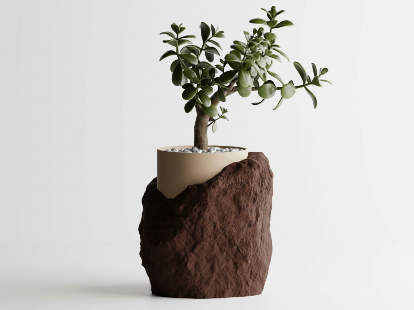 Stratum Two-Tone 3D Printed Pot