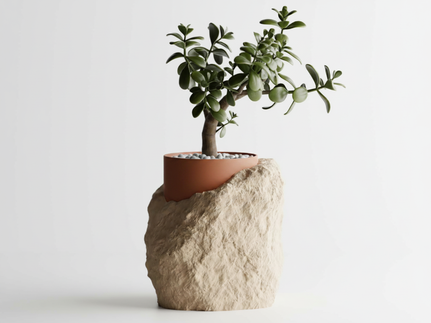 Stratum Two-Tone 3D Printed Pot